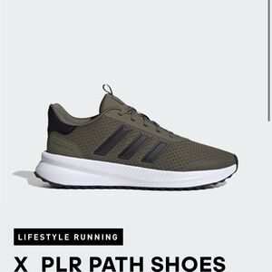Adidas Men's X PLR Path Olive and Black Athletic Shoes
